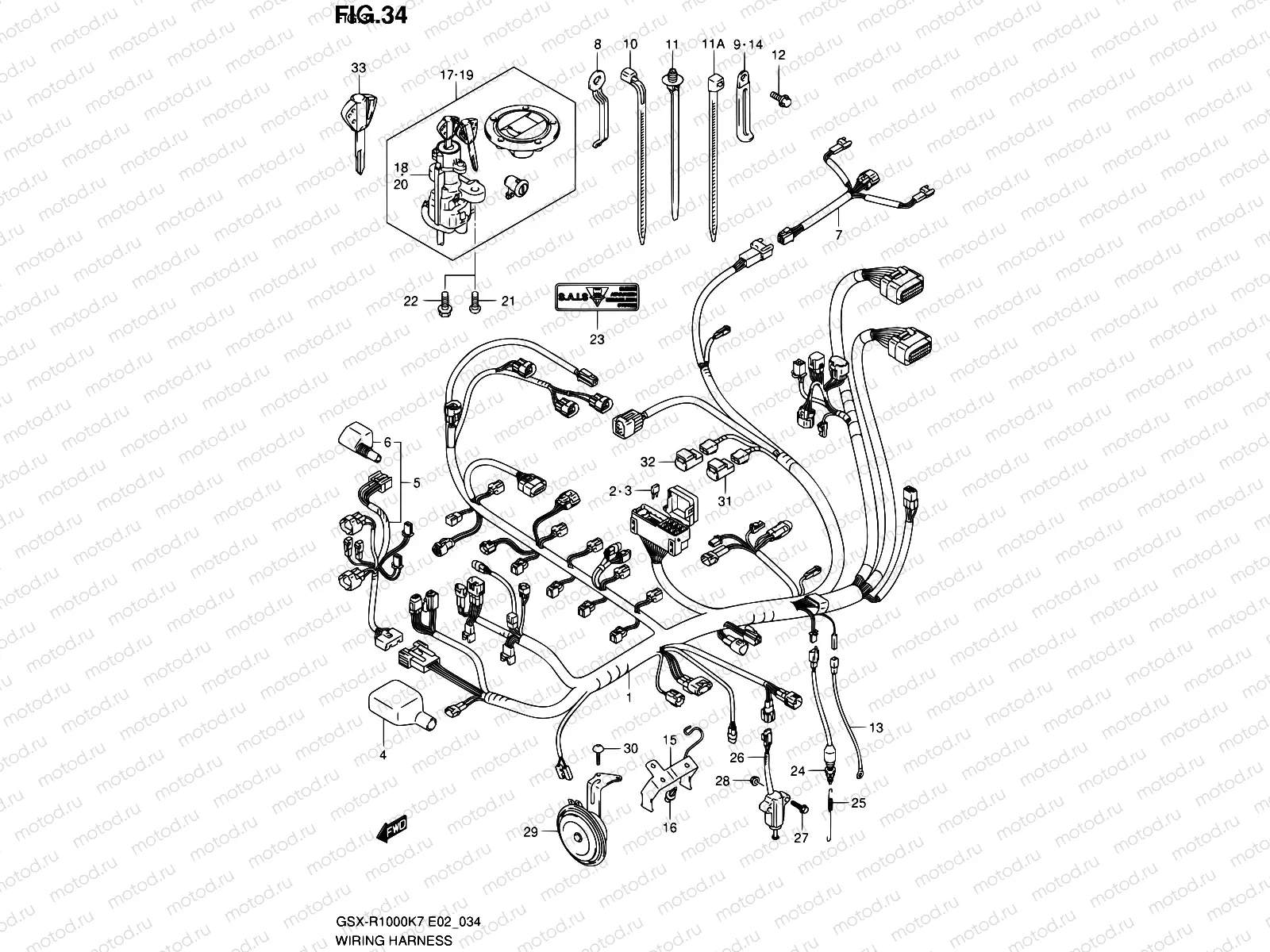 34 - WIRING HARNESS