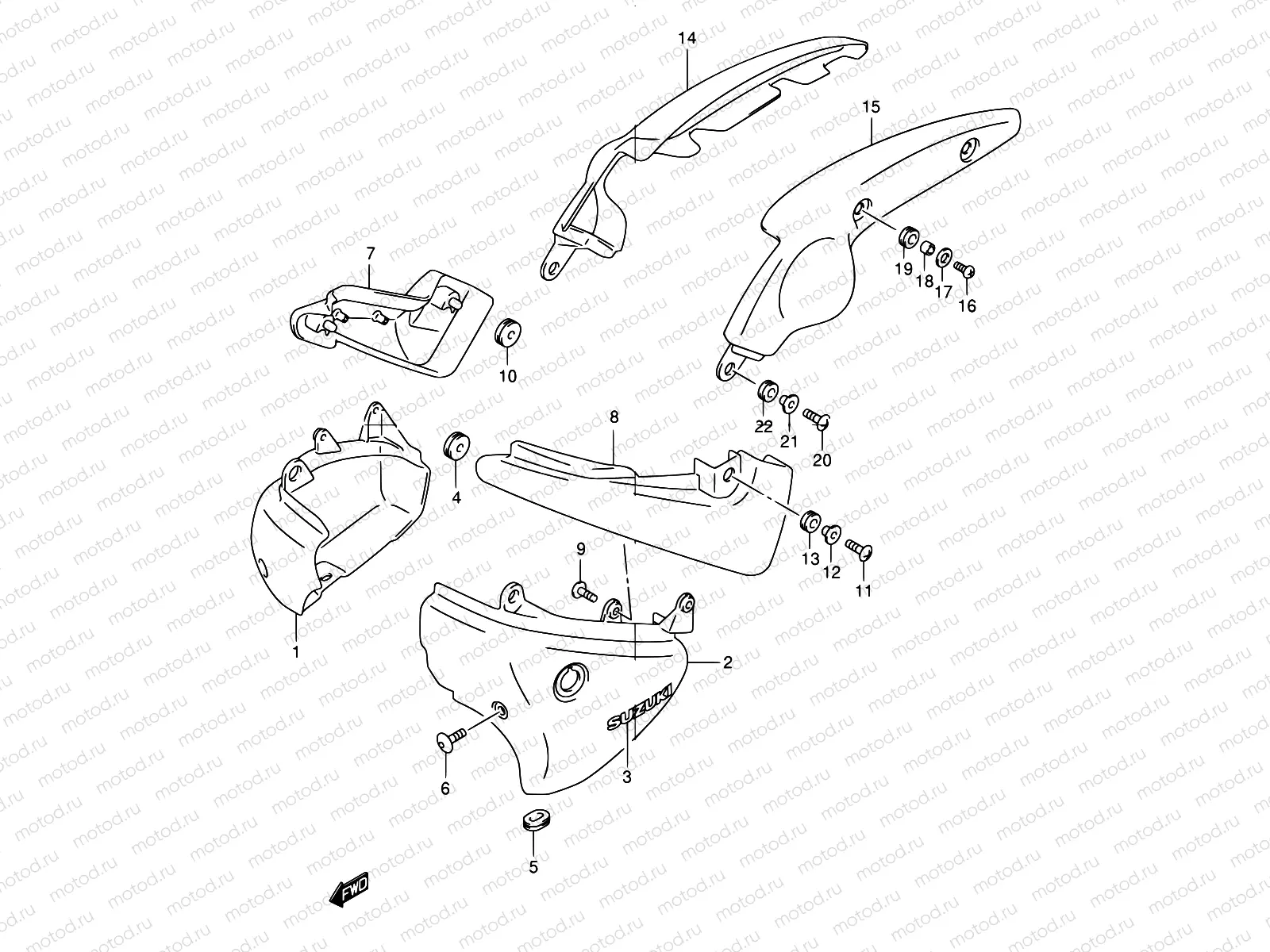 34A - FRAME COVER (MODEL K1/K2/K3/K4)