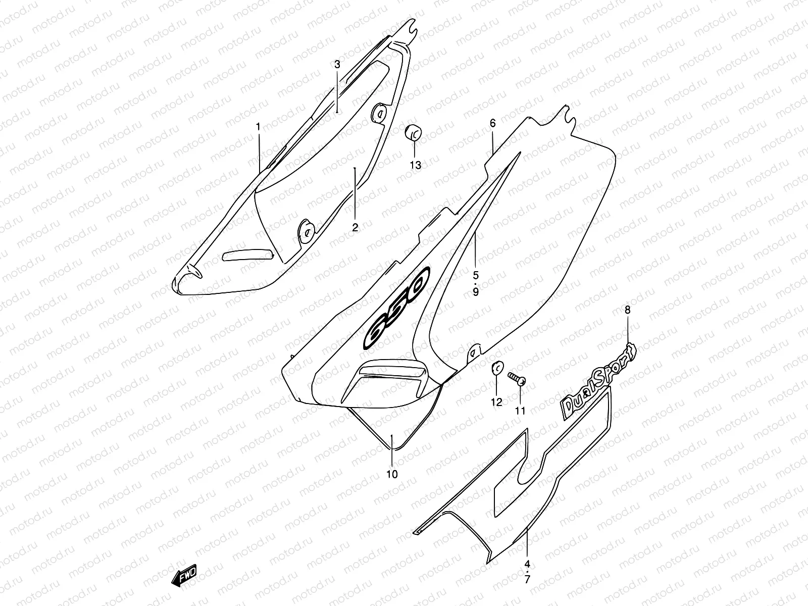34A - FRAME COVER (MODEL W/X)