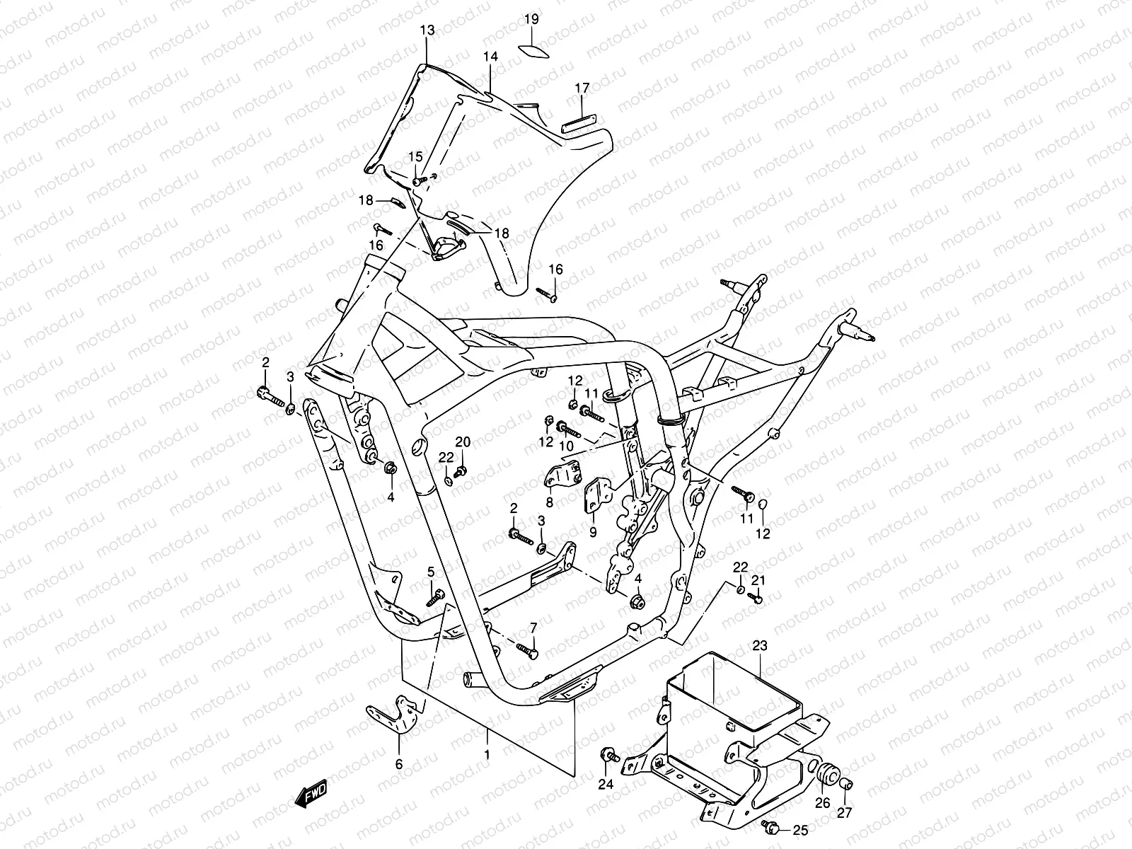 34A - FRAME (MODEL V)