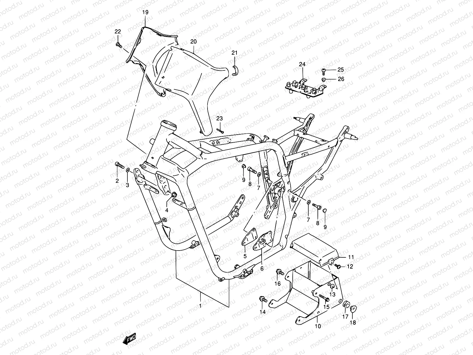 34A - FRAME (MODEL V)