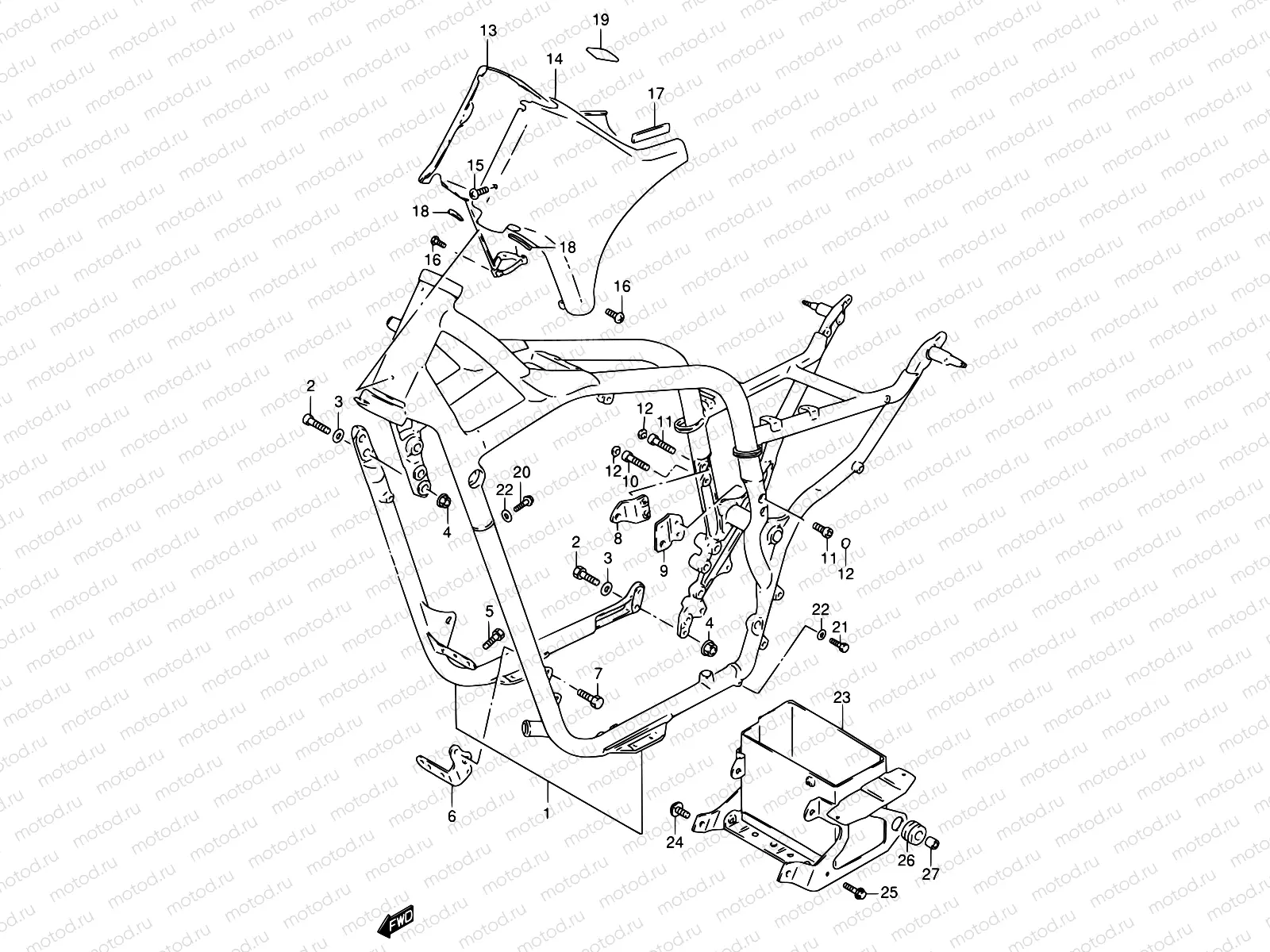 34A - FRAME (MODEL X)