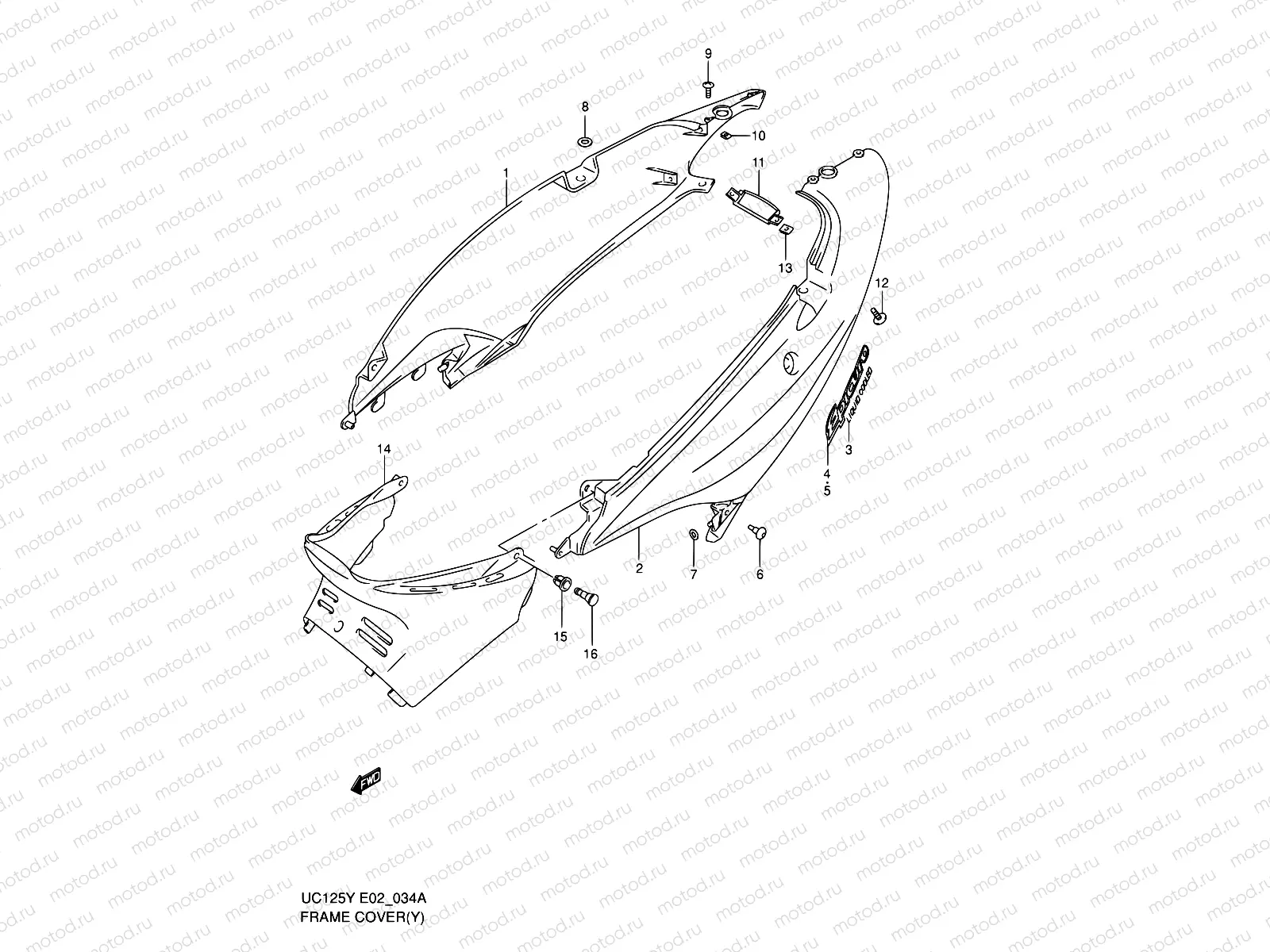 34A - FRONT COVER (MODEL Y/K1)