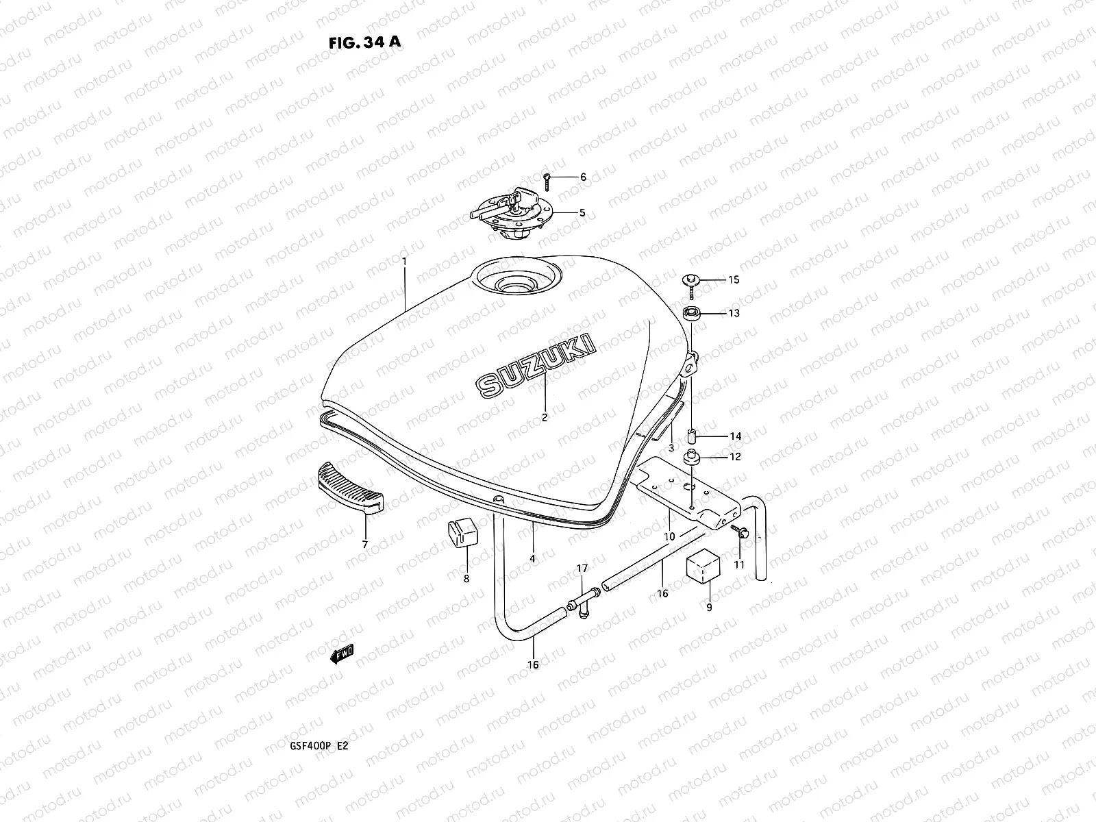 34A - FUEL TANK (E30)