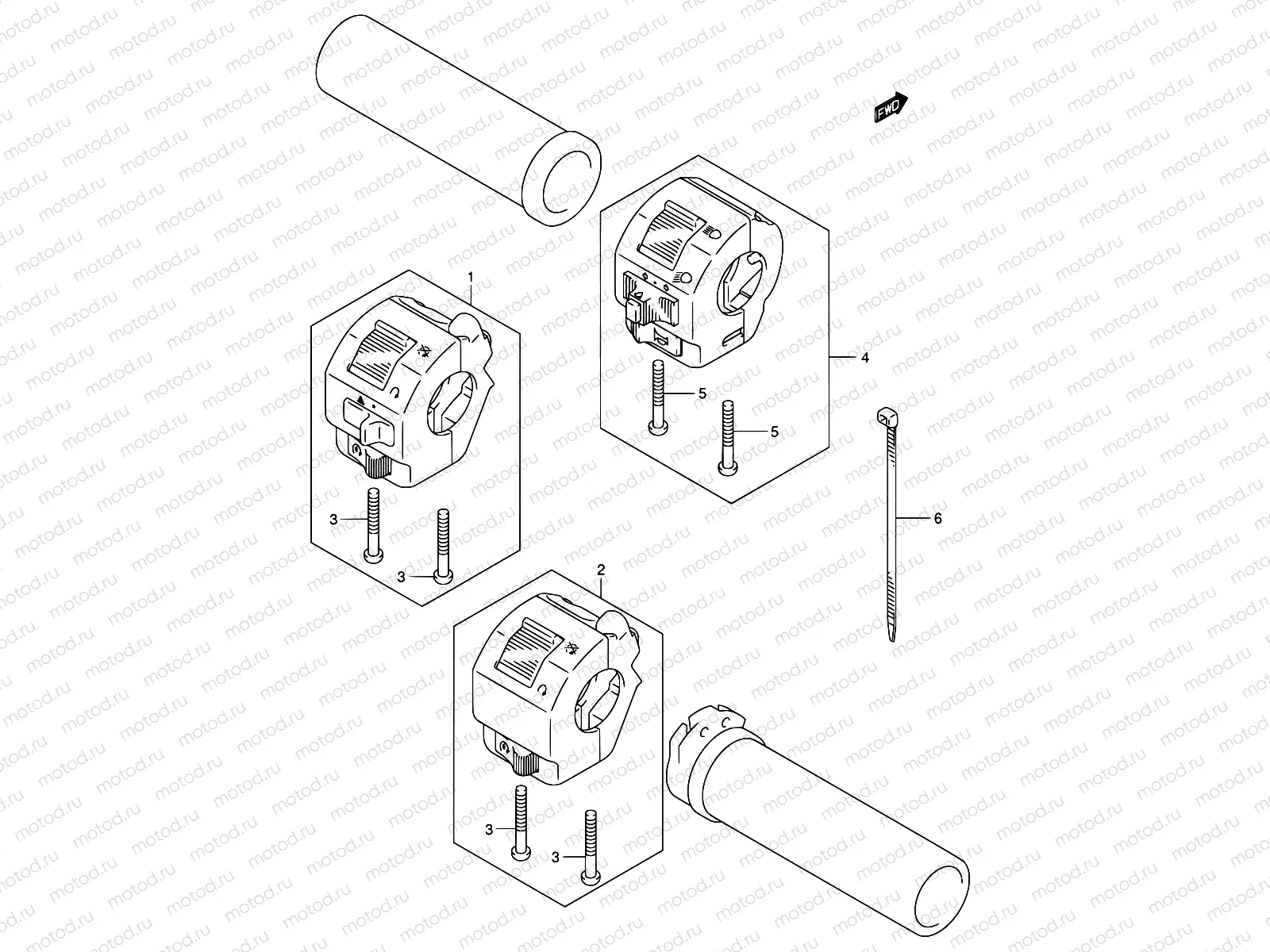 34A - HANDLE SWITCH (MODEL K3)