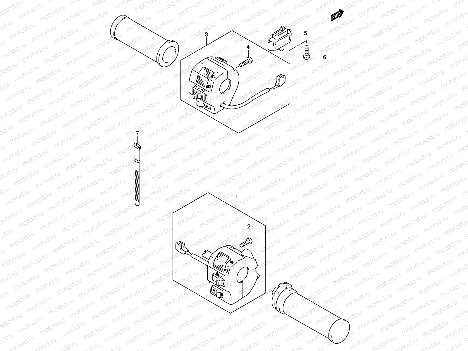 34A - HANDLE SWITCH (VS1400K5)