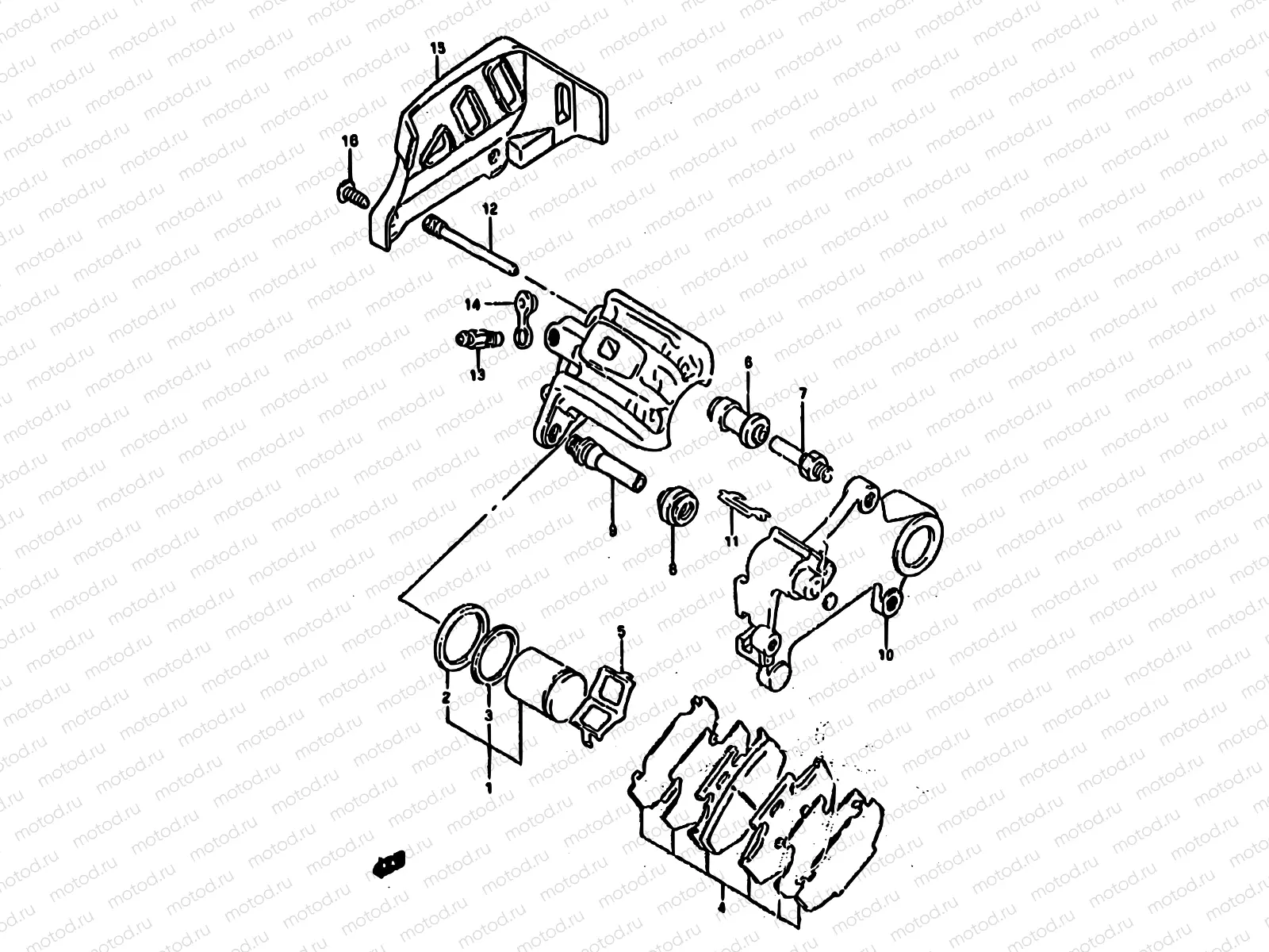34A - REAR CALIPER (MODEL S)