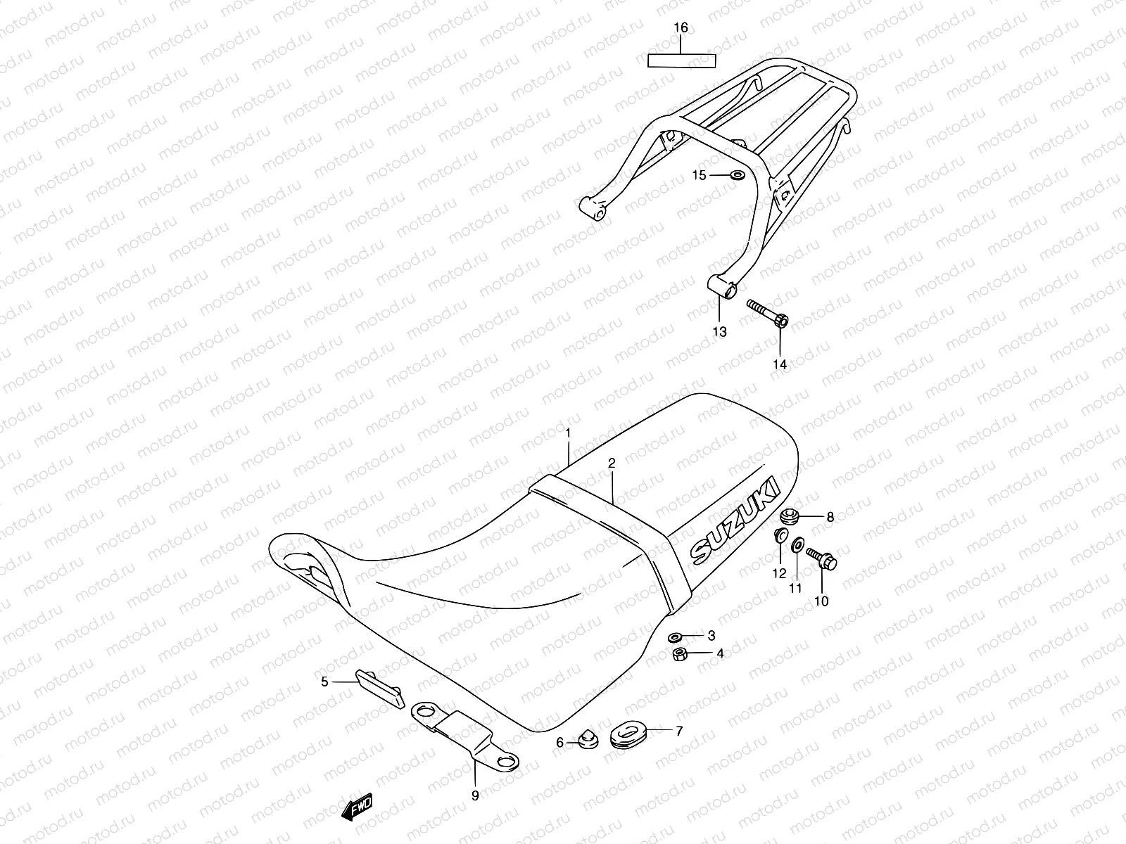 34A - SEAT (MODEL M/N/P)