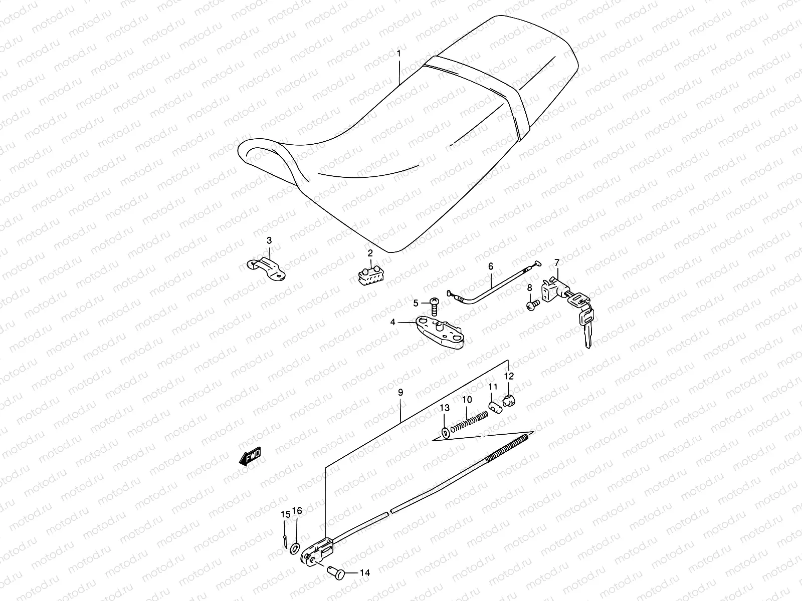 34A - SEAT (MODEL V P09)