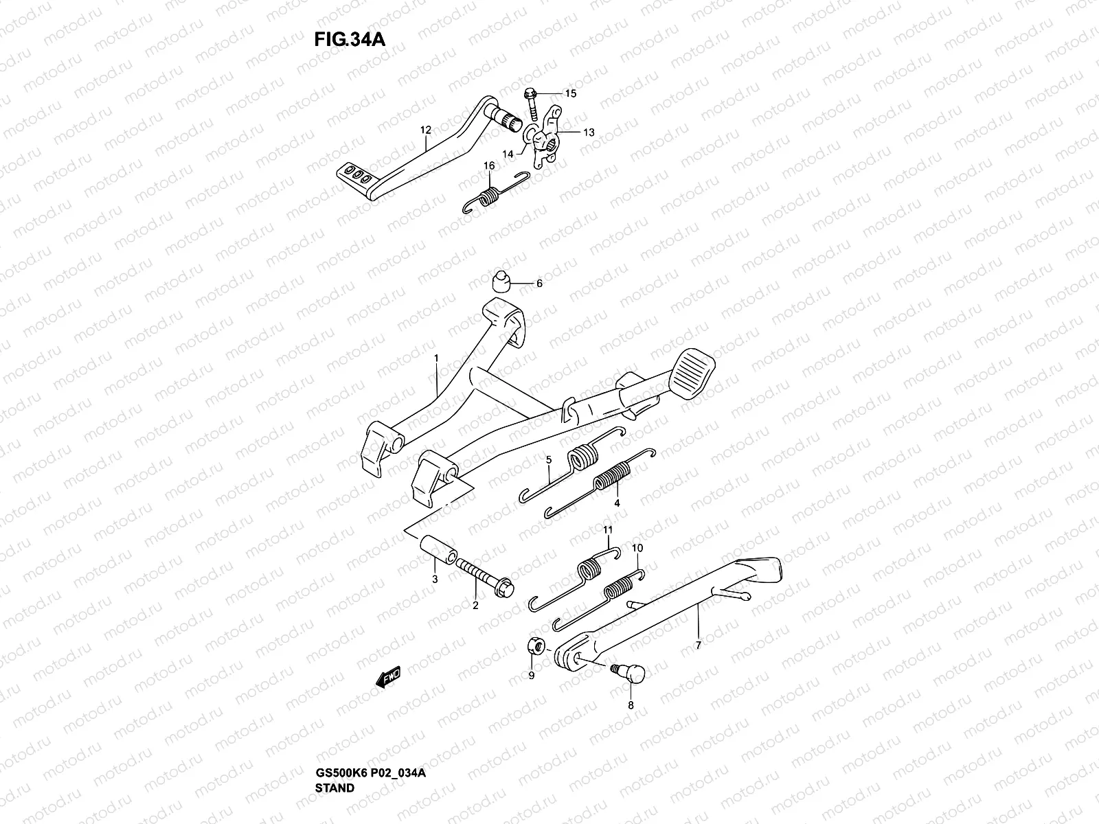 34A - STAND (MODEL K4/K5/K6)