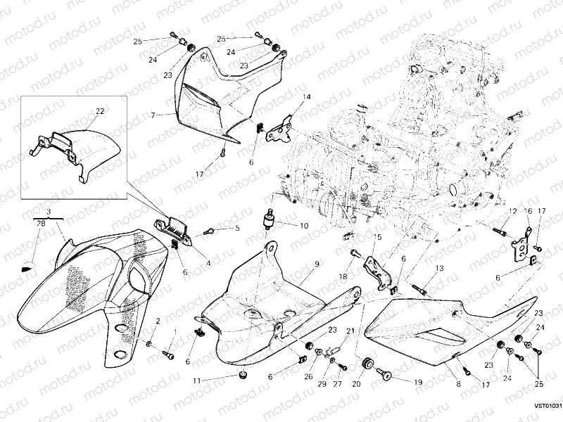 34B - FAIRING » PLASTICS