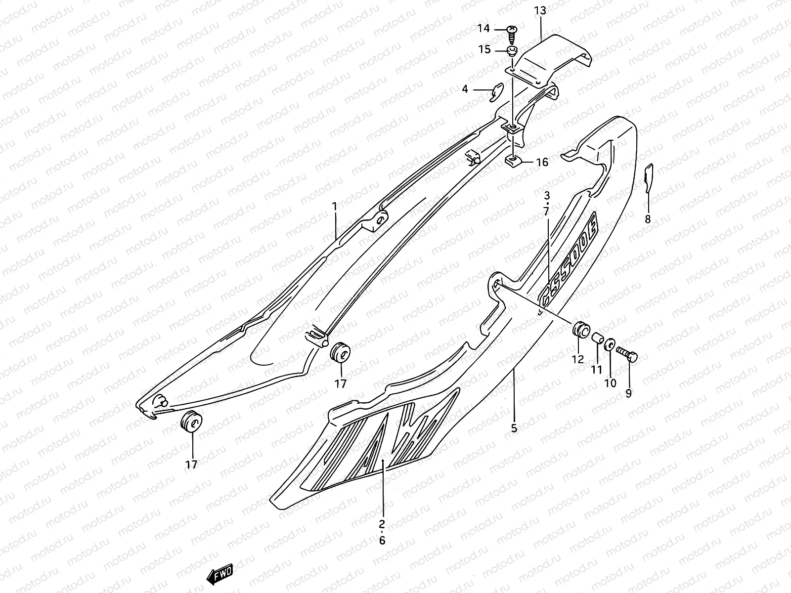 34B - FRAME COVER (MODEL P)