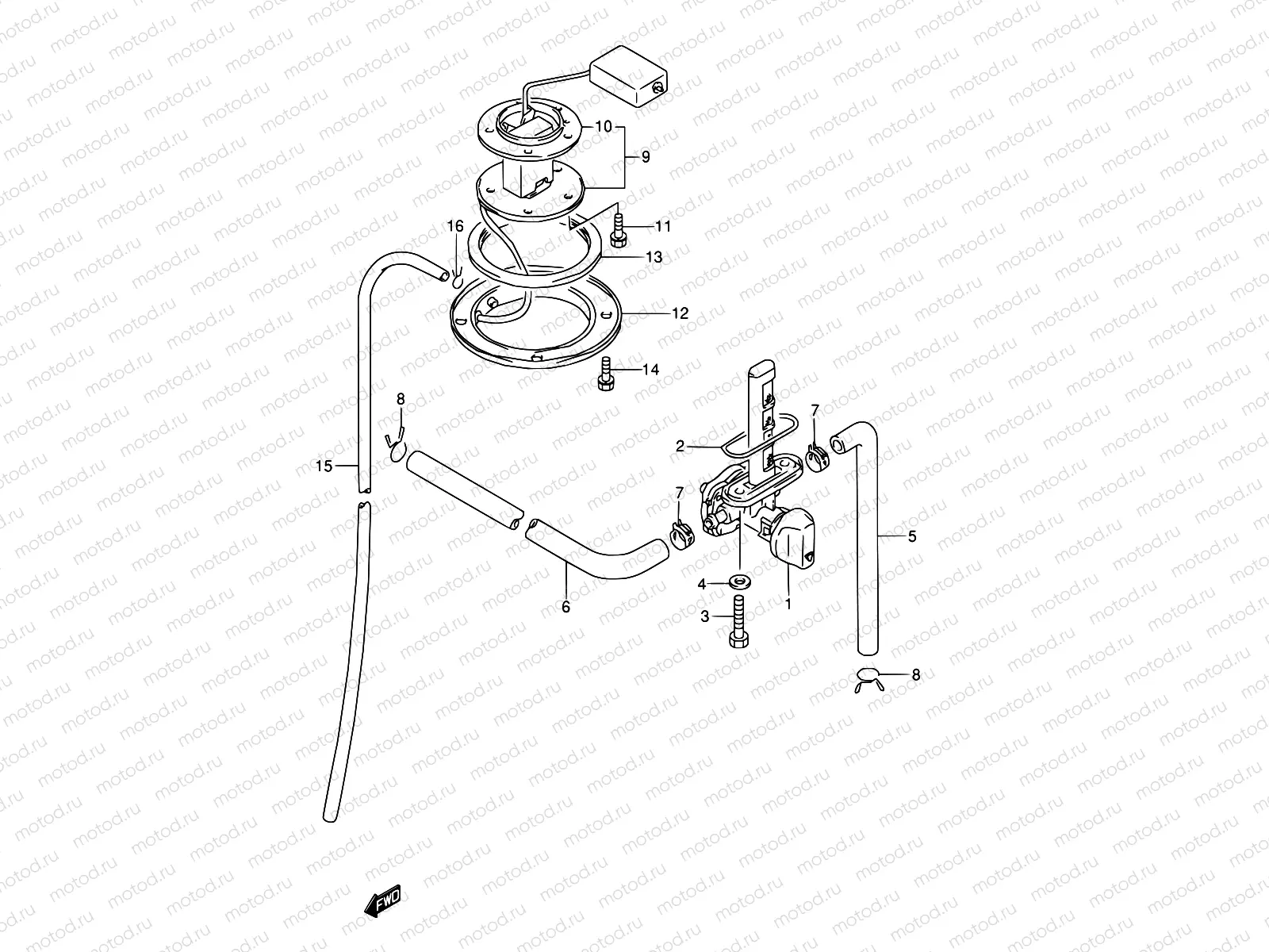 34B - FUEL COCK (MODEL T)