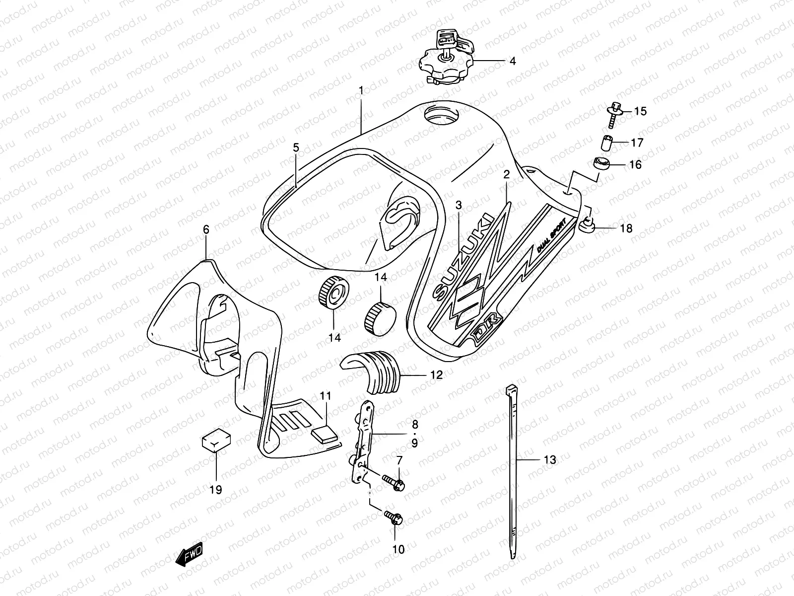 34B - FUEL TANK (MODEL K3)