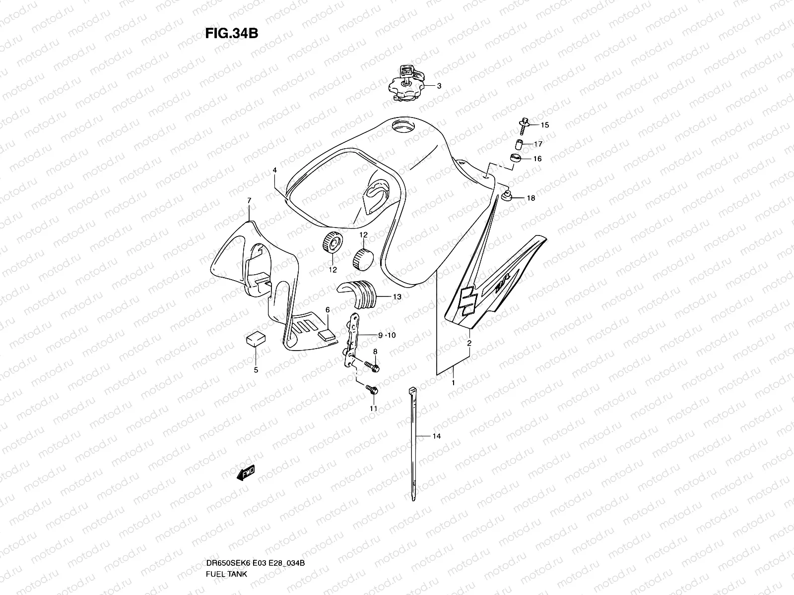 34B - FUEL TANK (MODEL L0)
