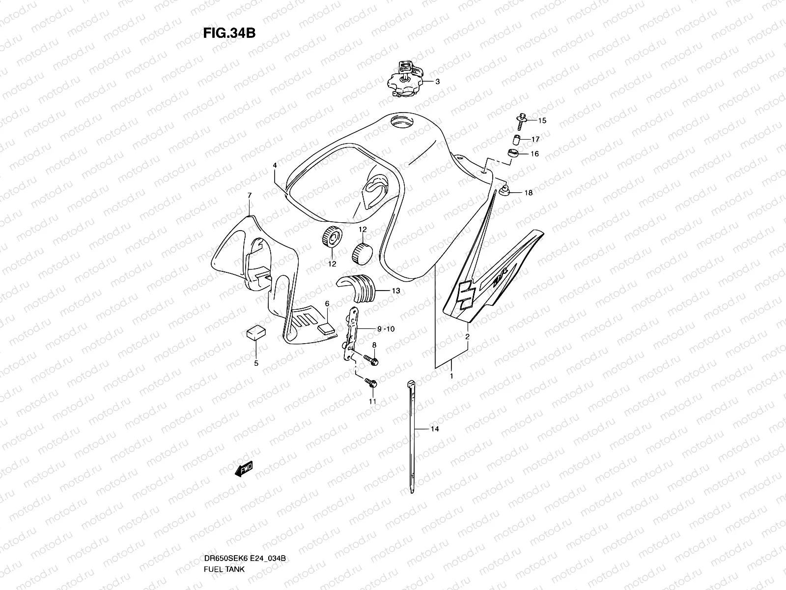 34B - FUEL TANK (MODEL L0)