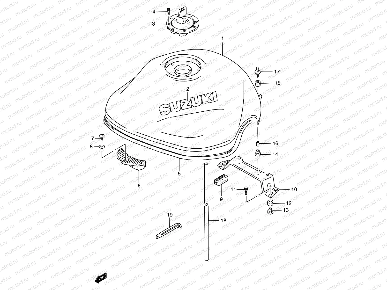 34B - FUEL TANK (MODEL Y)