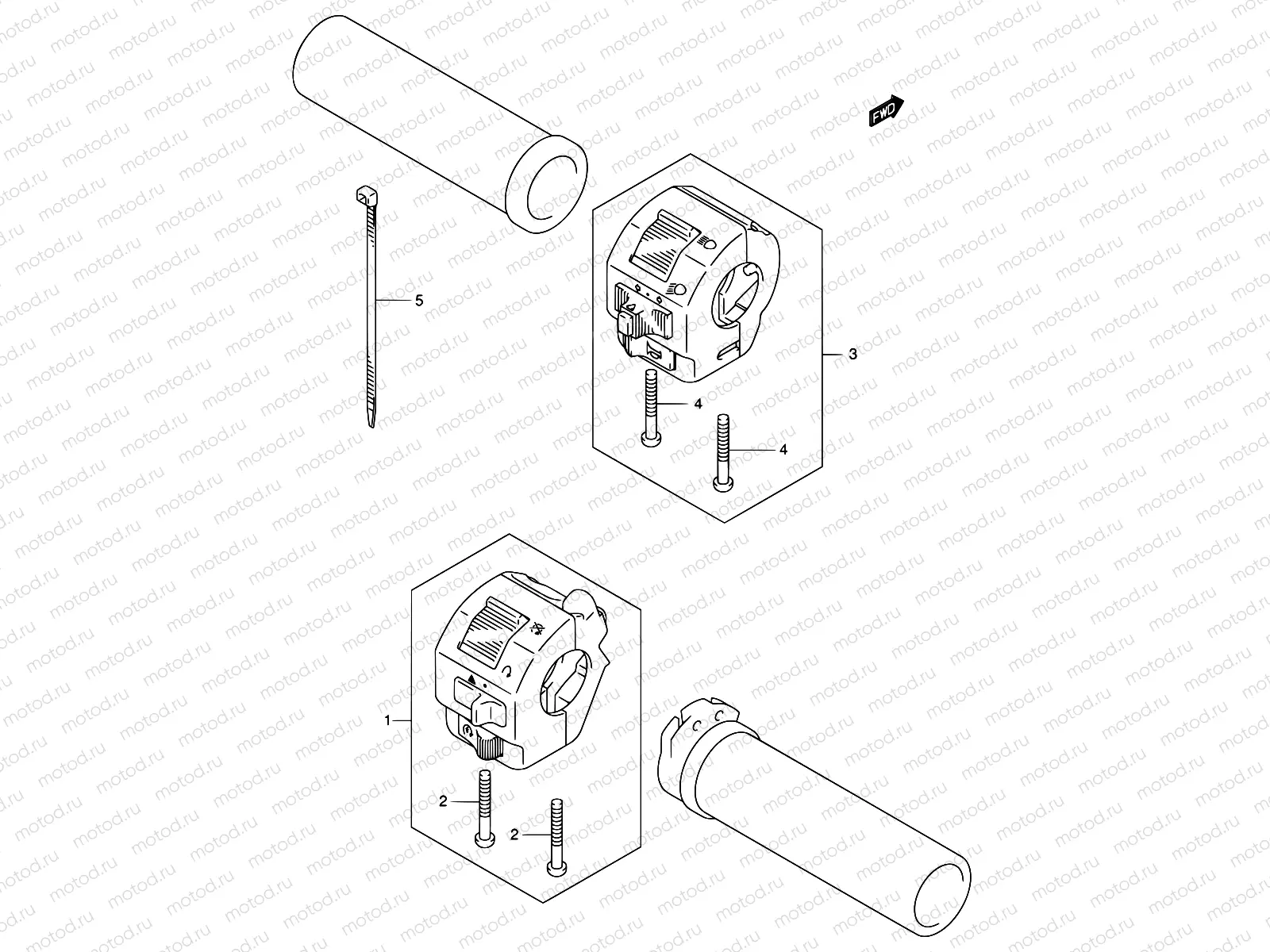 34B - HANDLE SWITCH (MODEL K4/K5)