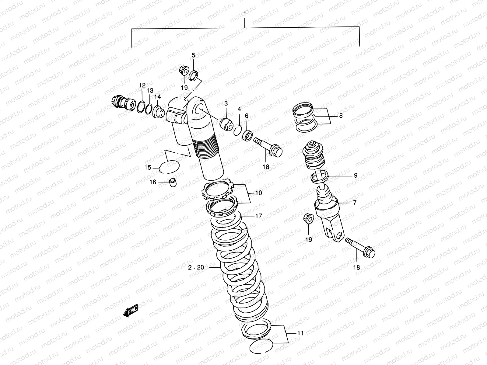 34B - SHOCK ABSORBER (MODEL W)