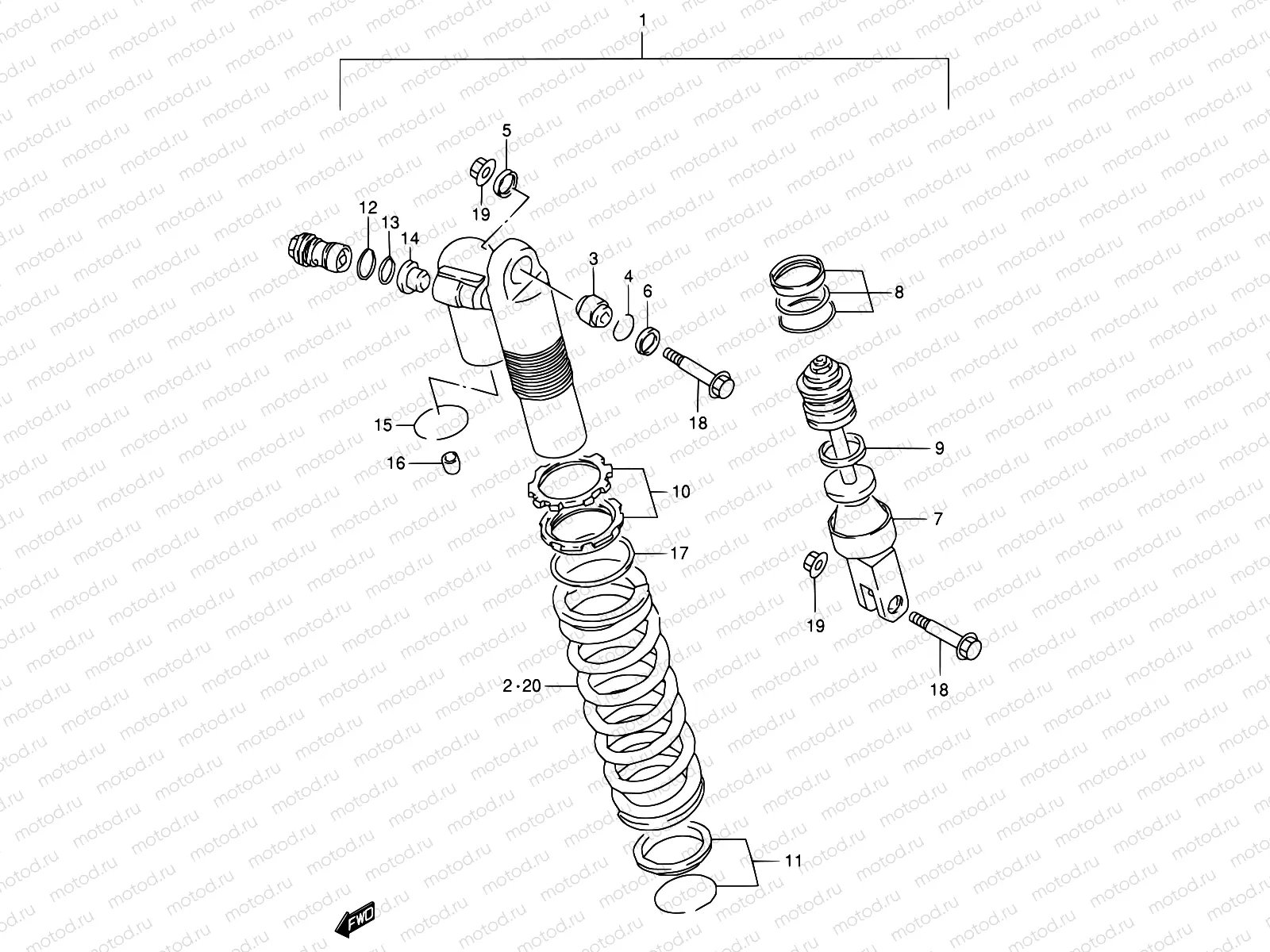34B - SHOCK ABSORBER (MODEL W)