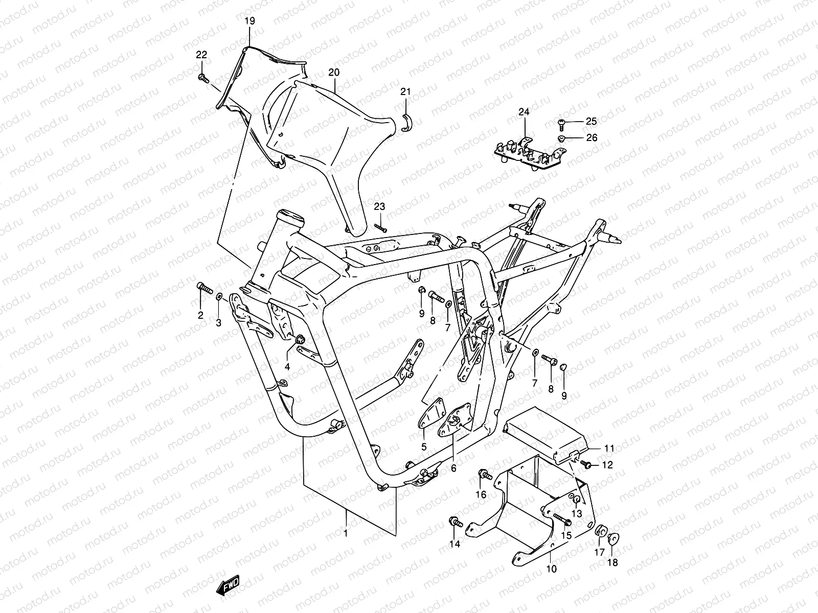 34C - FRAME (MODEL Y/K1)