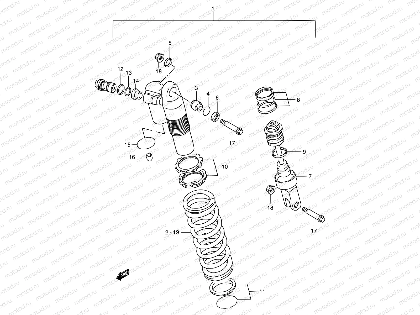 34C - SHOCK ABSORBER (MODEL X)