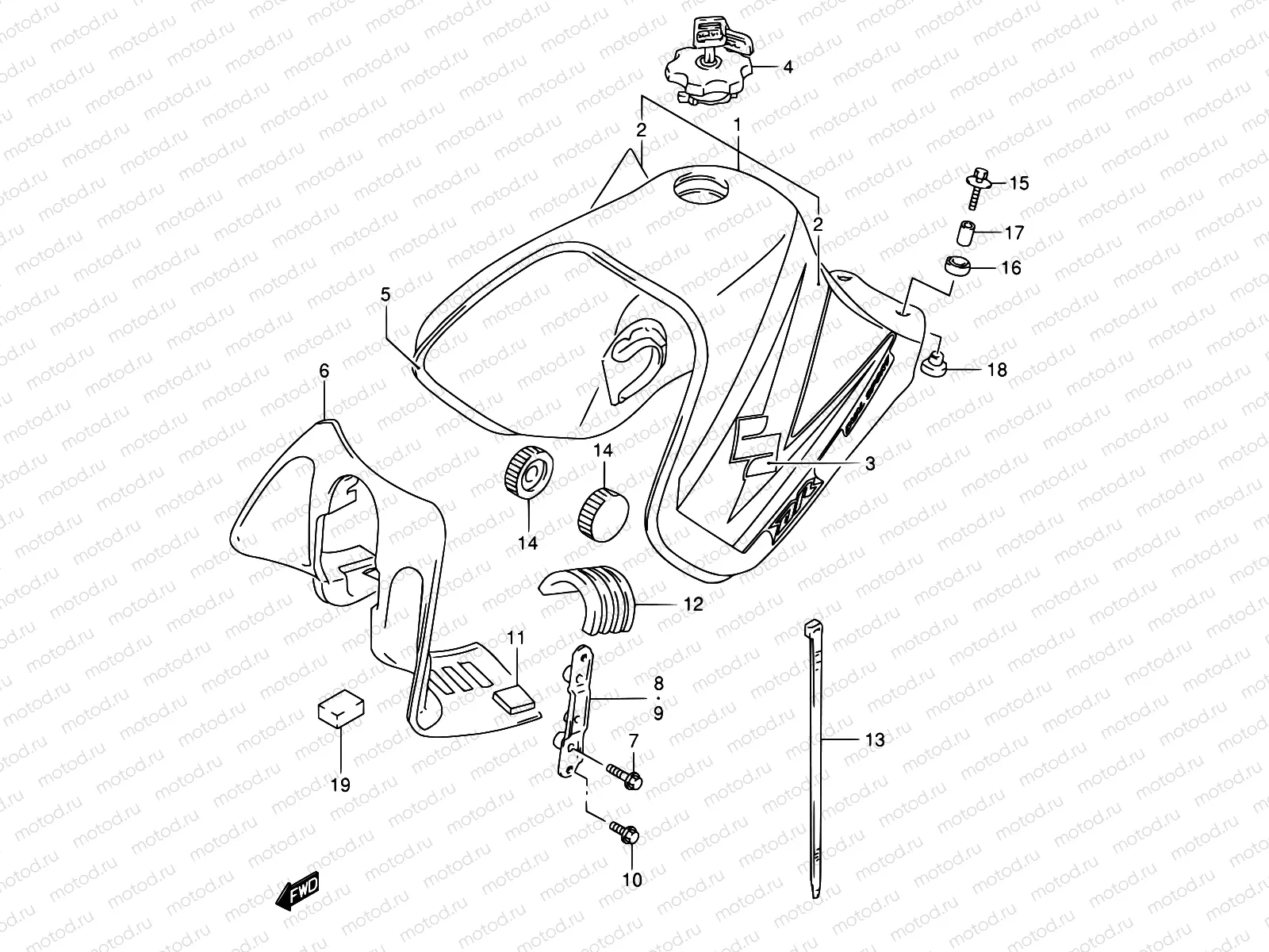 34D - FUEL TANK (MODEL K5)