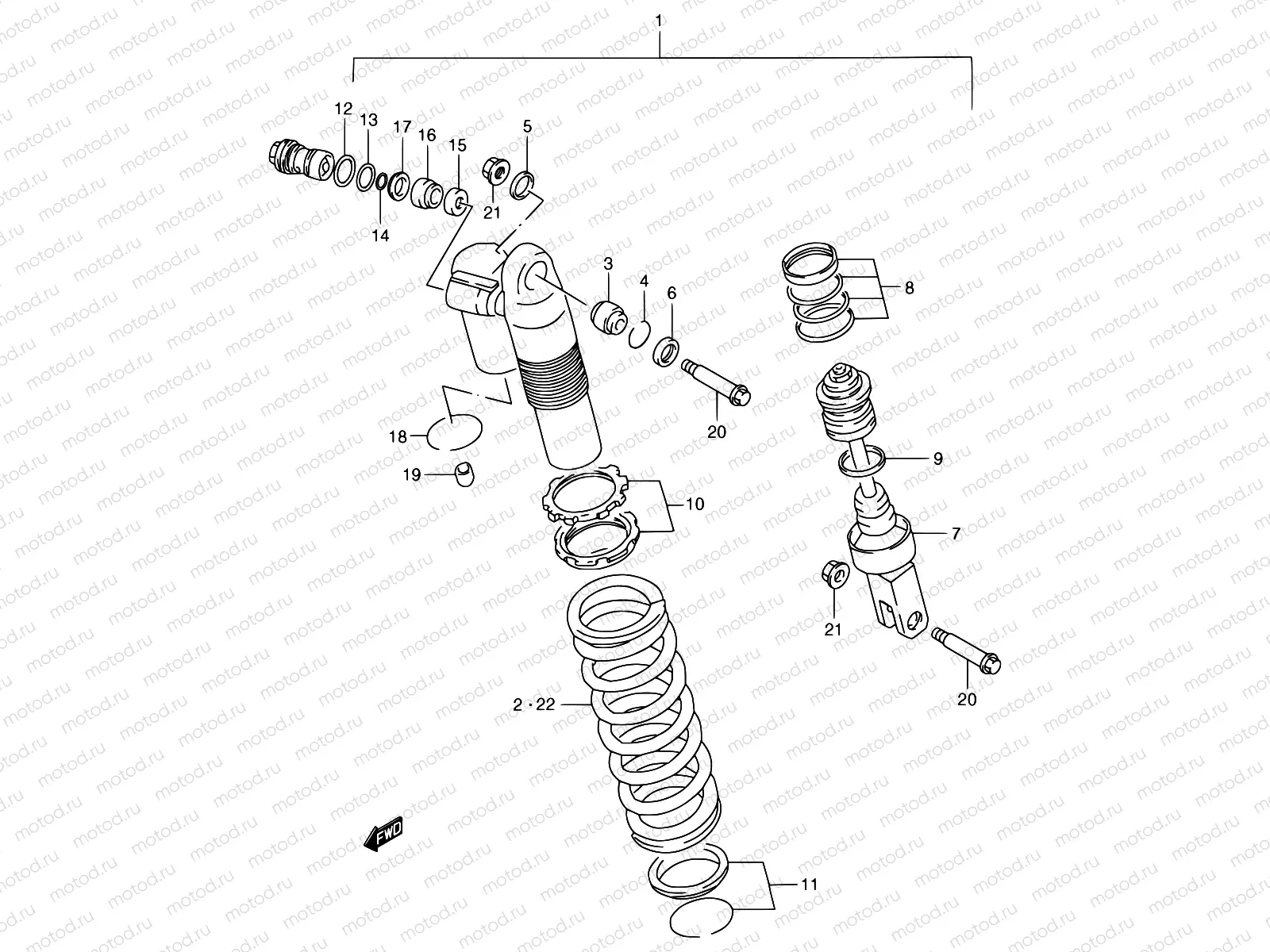34D - SHOCK ABSORBER (MODEL Y)