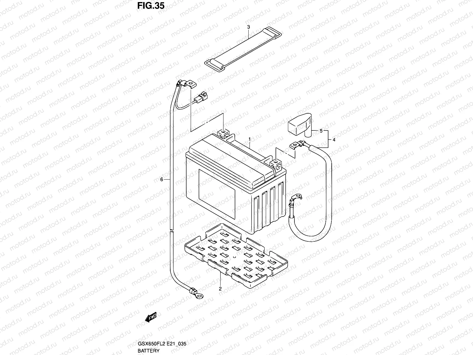 35 - BATTERY (GSX650FUL2 E24)