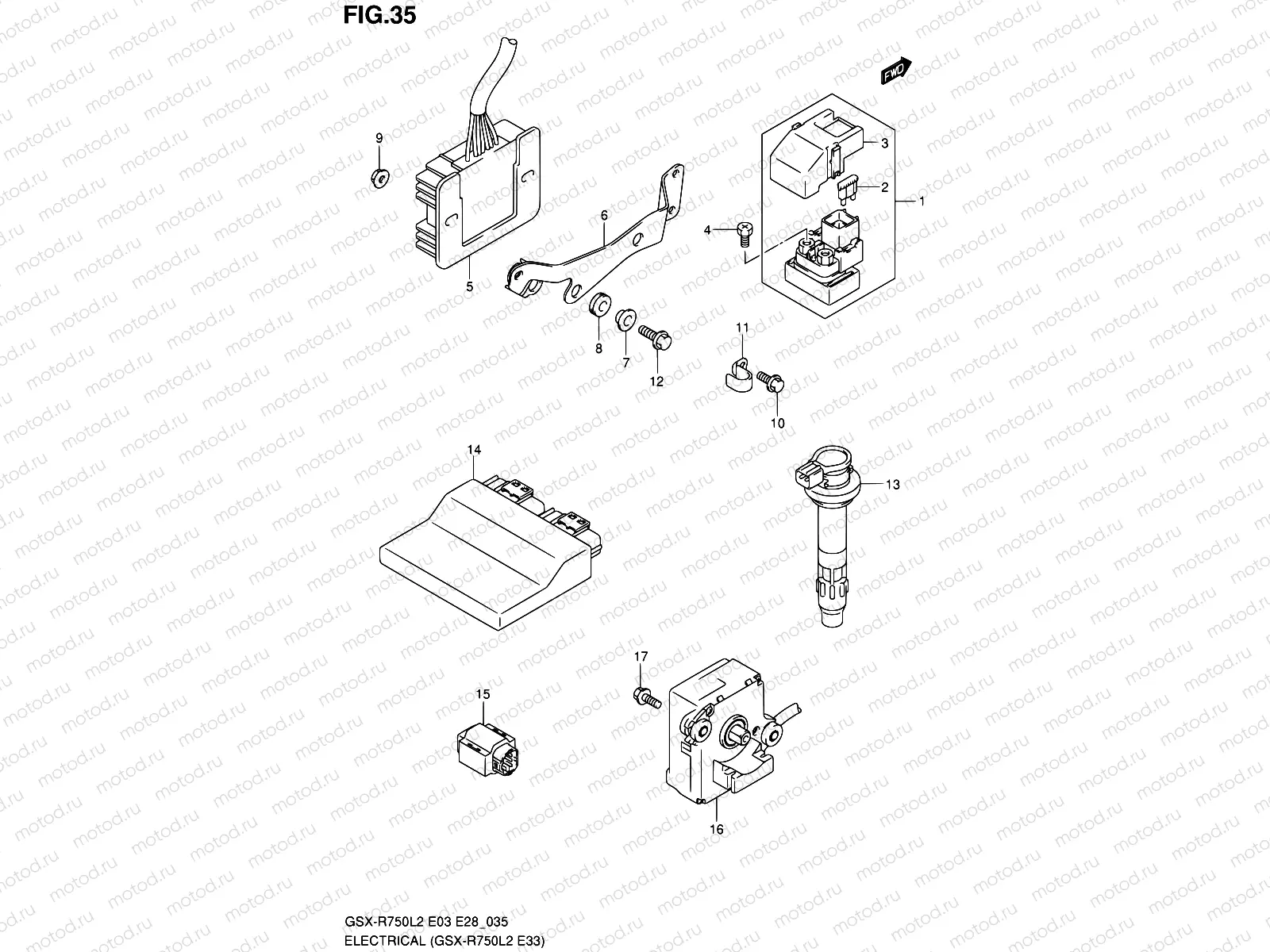 35 - ELECTRICAL (GSX-R750L2 E33)