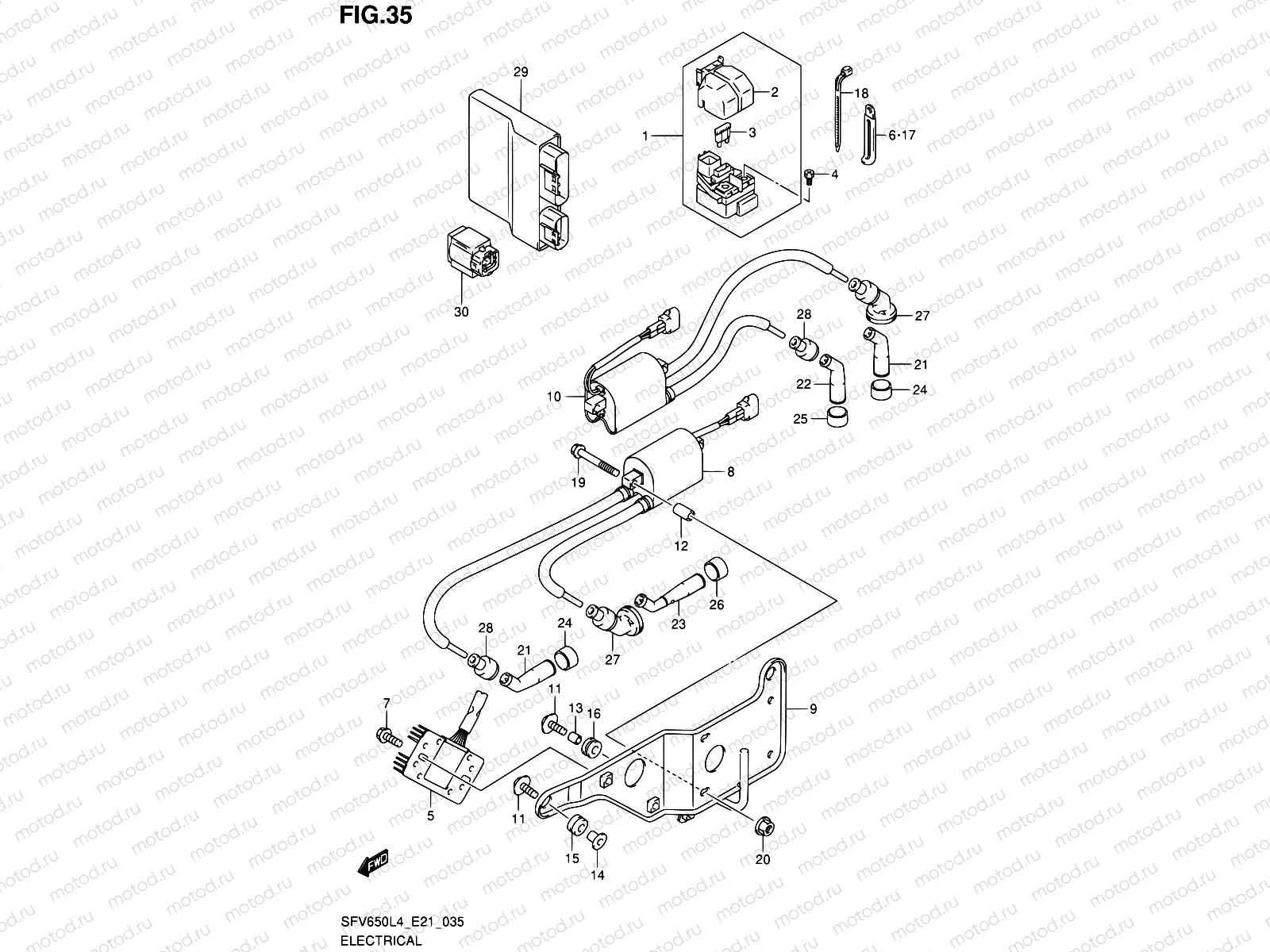 35 - ELECTRICAL (SFV650UAL4 E21)