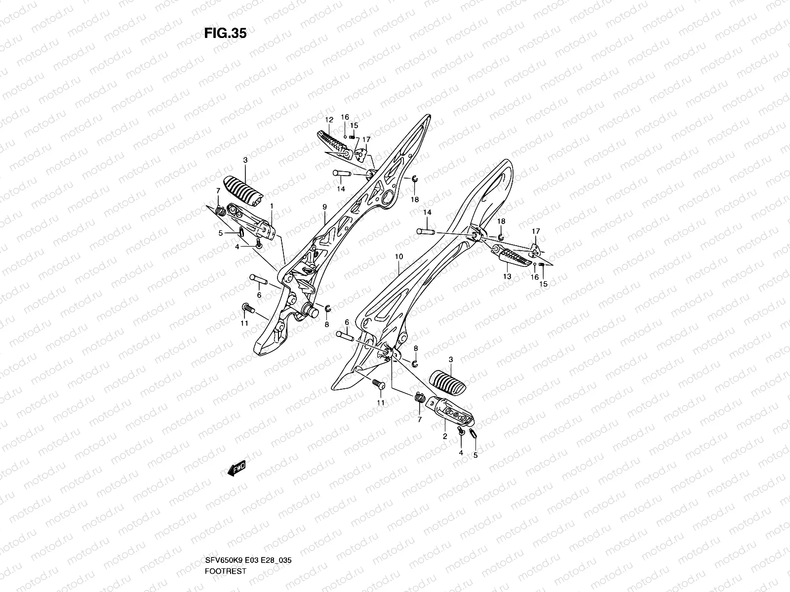 35 - FOOTREST