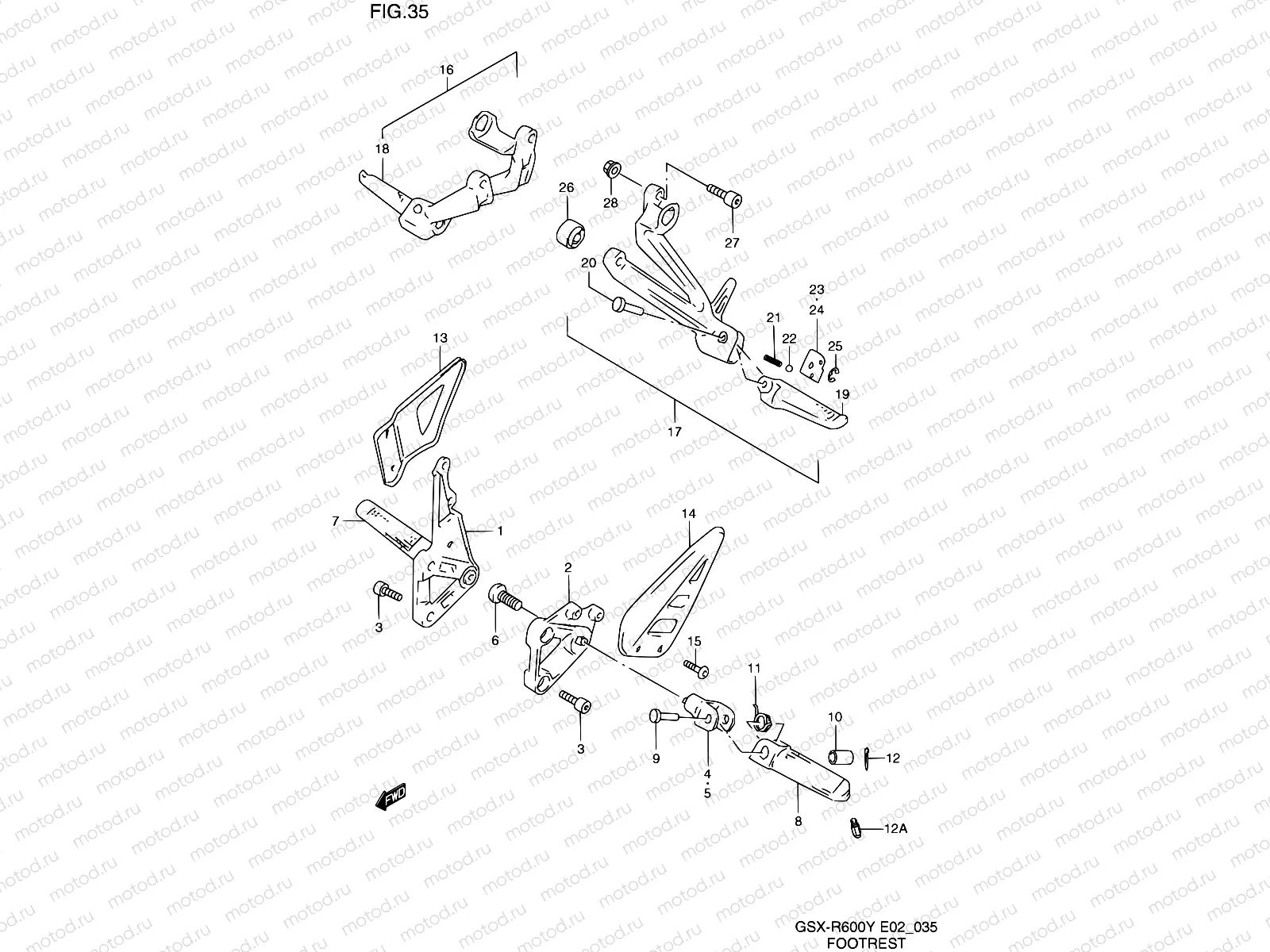 35 - FOOTREST