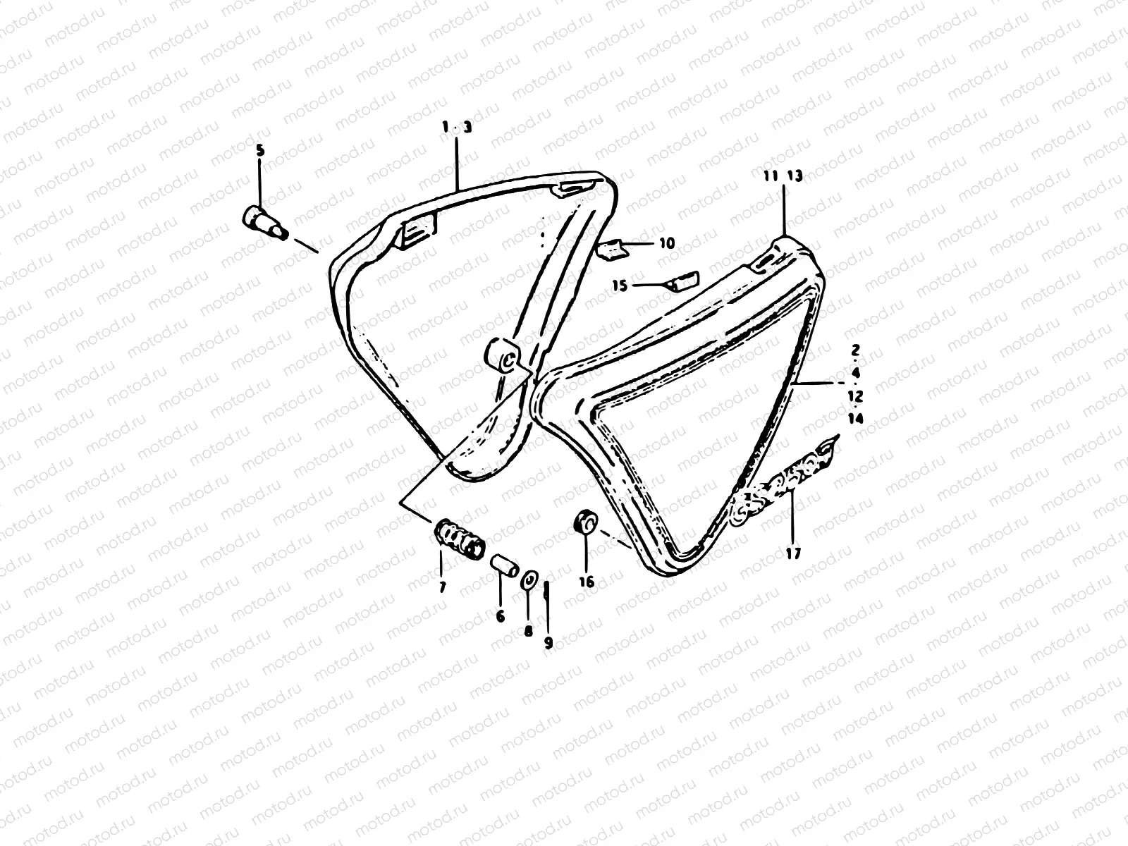 35 - FRAME COVER (GS250TT)