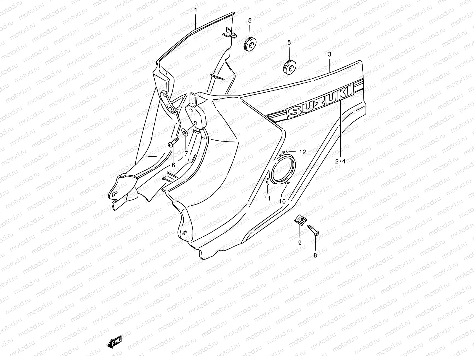 35 - FRAME COVER (MODEL G/R/S/V)