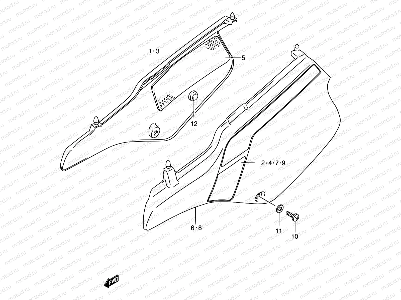 35 - FRAME COVER (MODEL K)