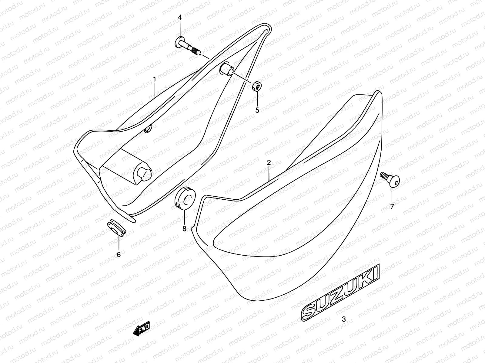 35 - FRAME COVER (MODEL K3/K4)