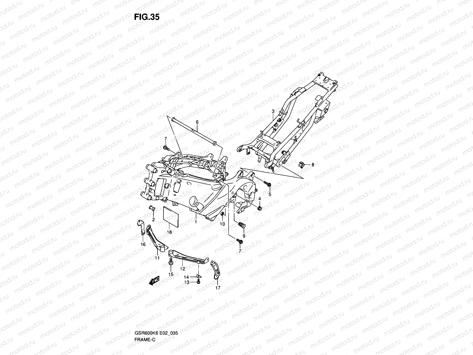 35 - FRAME (GSR600K6/UK6/K7/UK7)