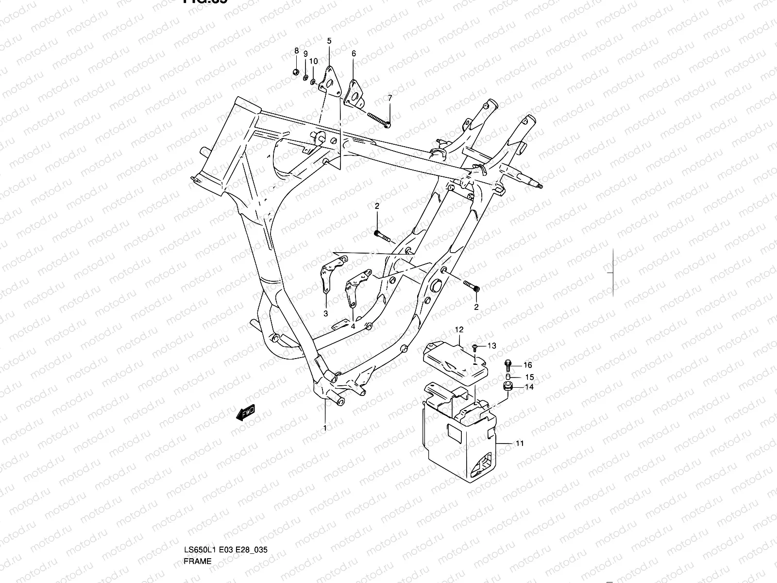 35 - FRAME (LS650L1 E28)