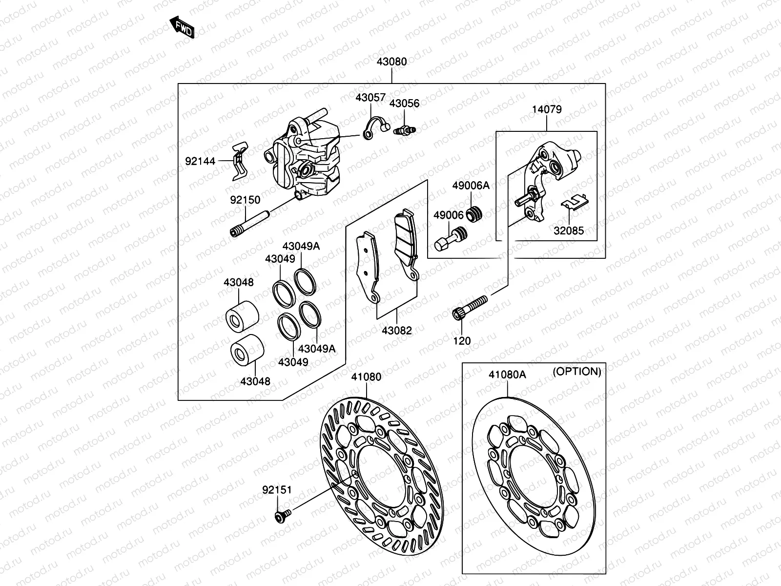 35 - FRONT BRAKE