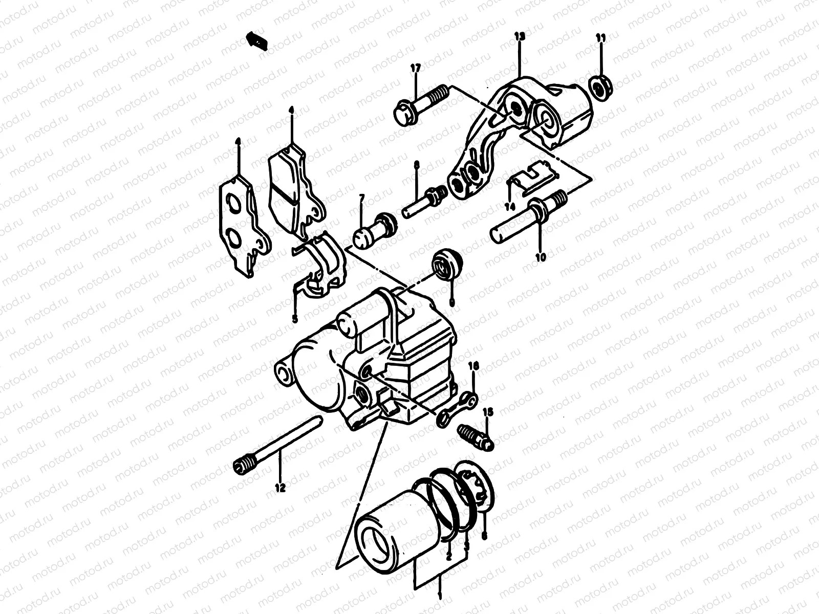 35 - FRONT CALIPER (MODEL F)