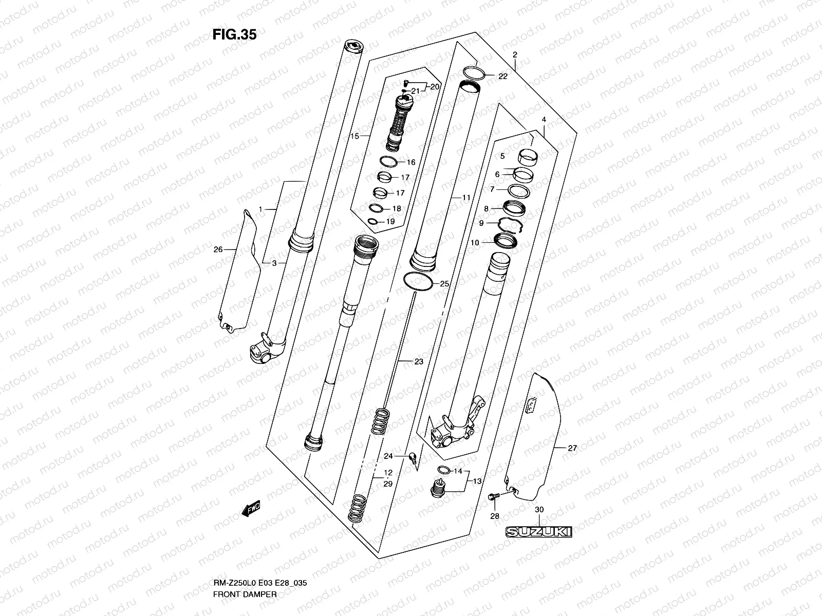 35 - FRONT DAMPER