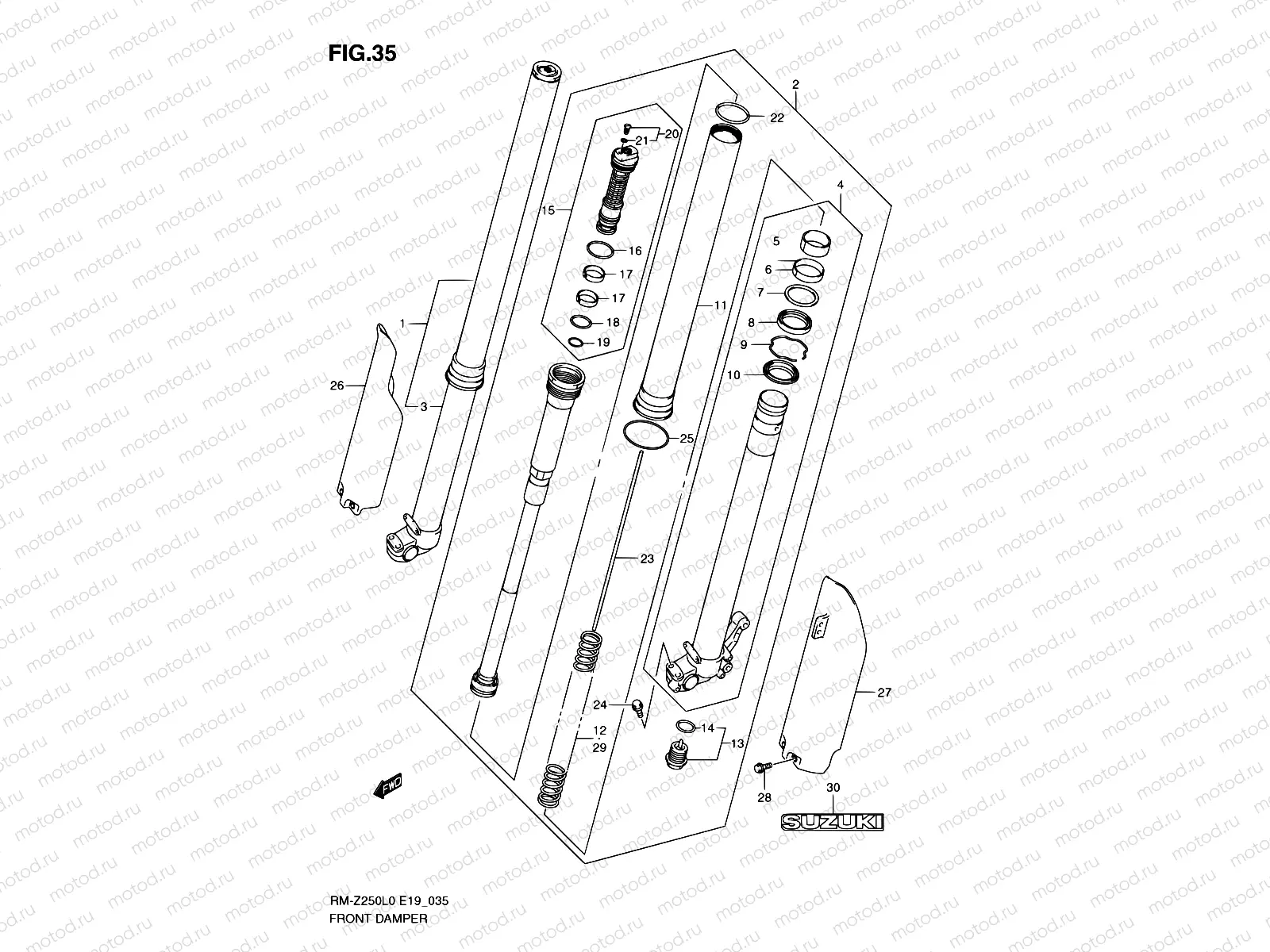 35 - FRONT DAMPER