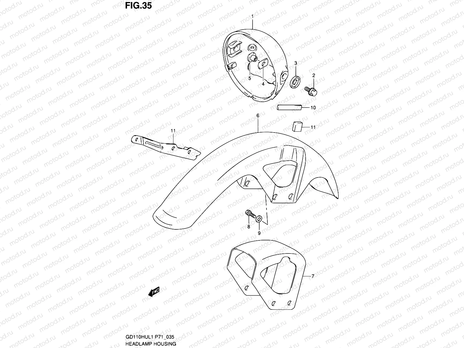 35 - FRONT FENDER