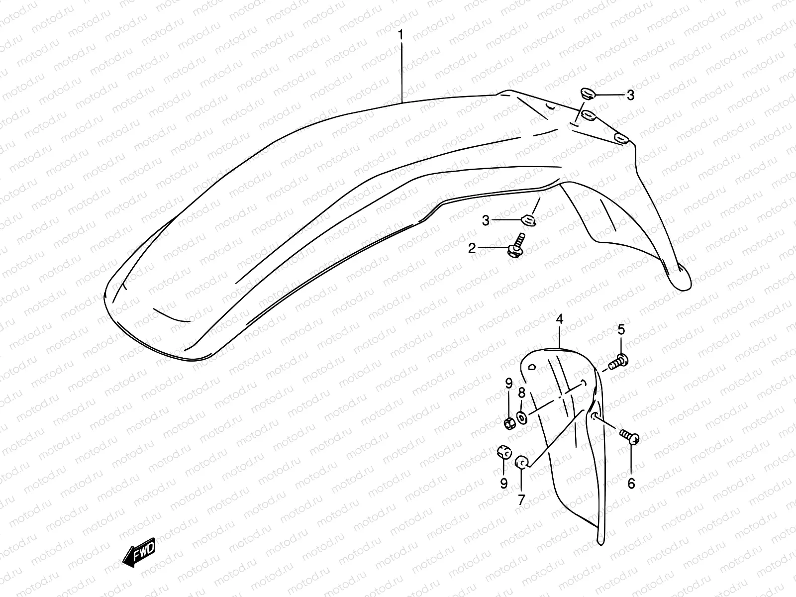 35 - FRONT FENDER