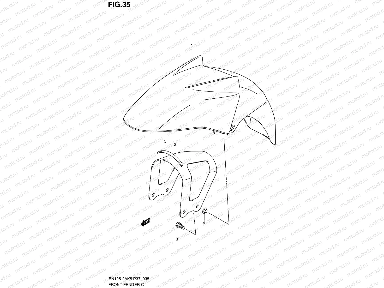 35 - FRONT FENDER