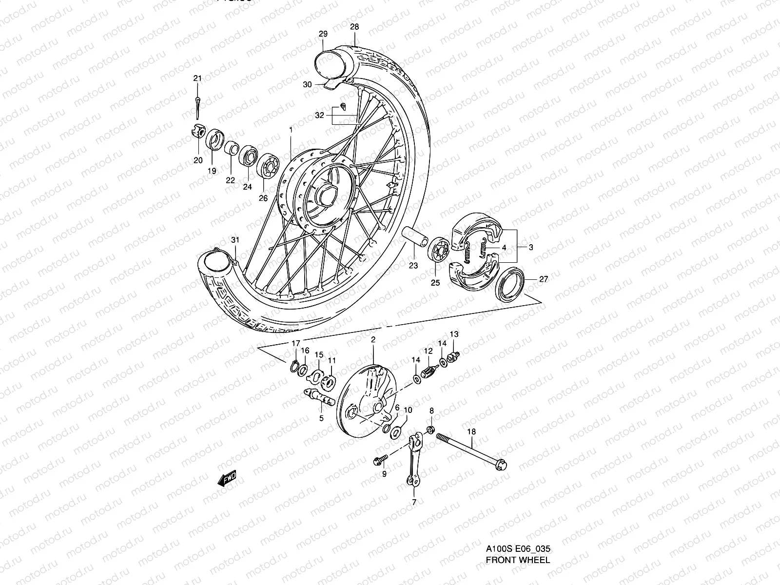 35 - FRONT WHEEL