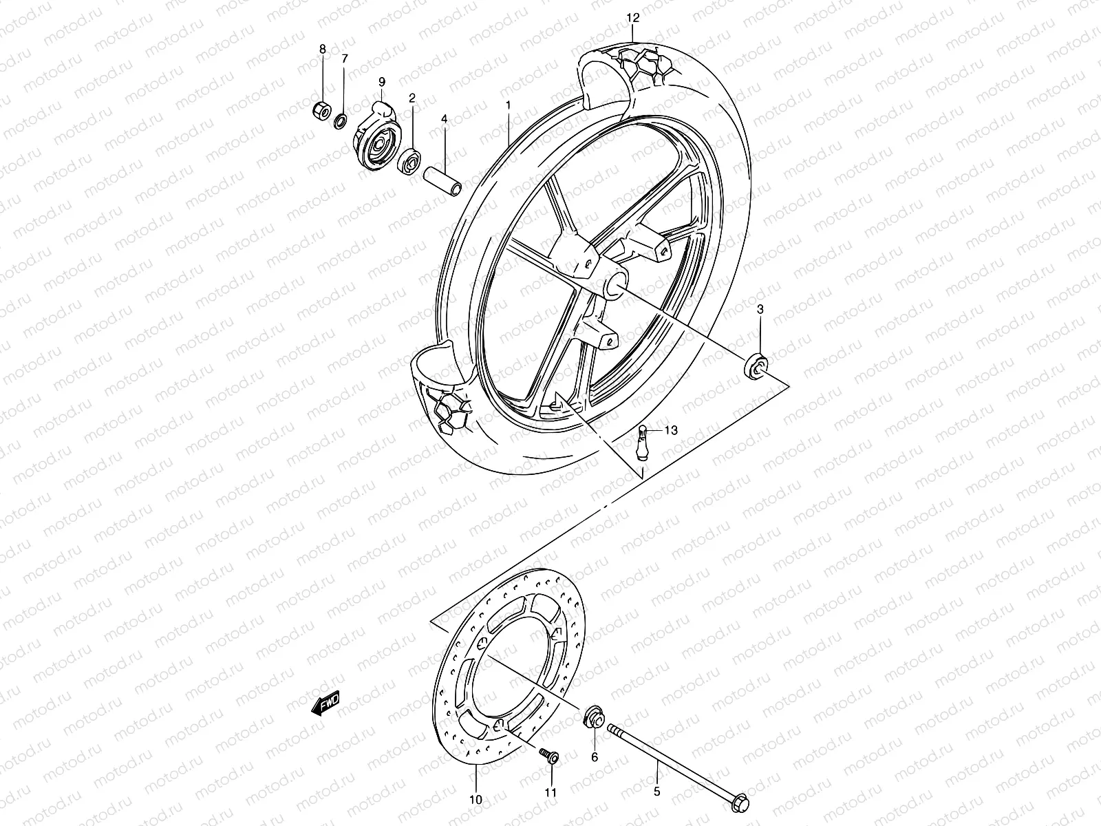 35 - FRONT WHEEL