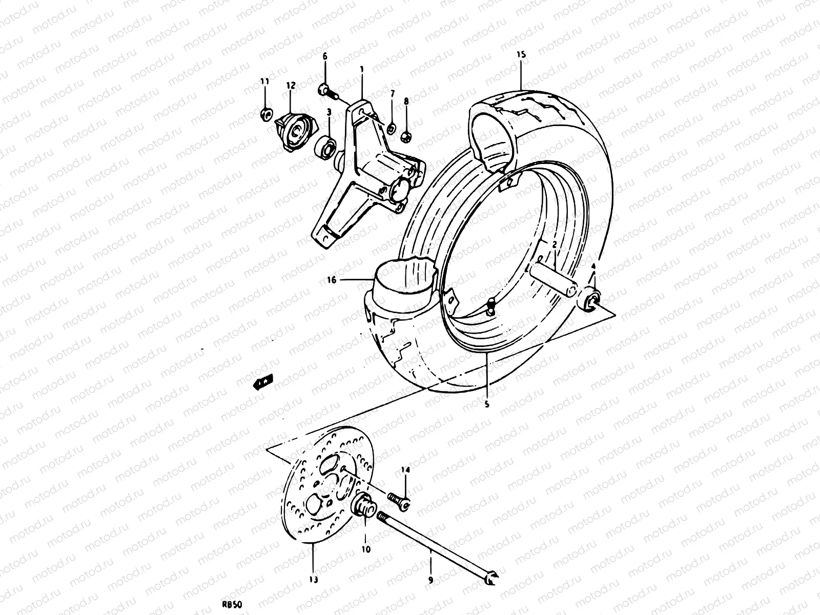 35 - FRONT WHEEL