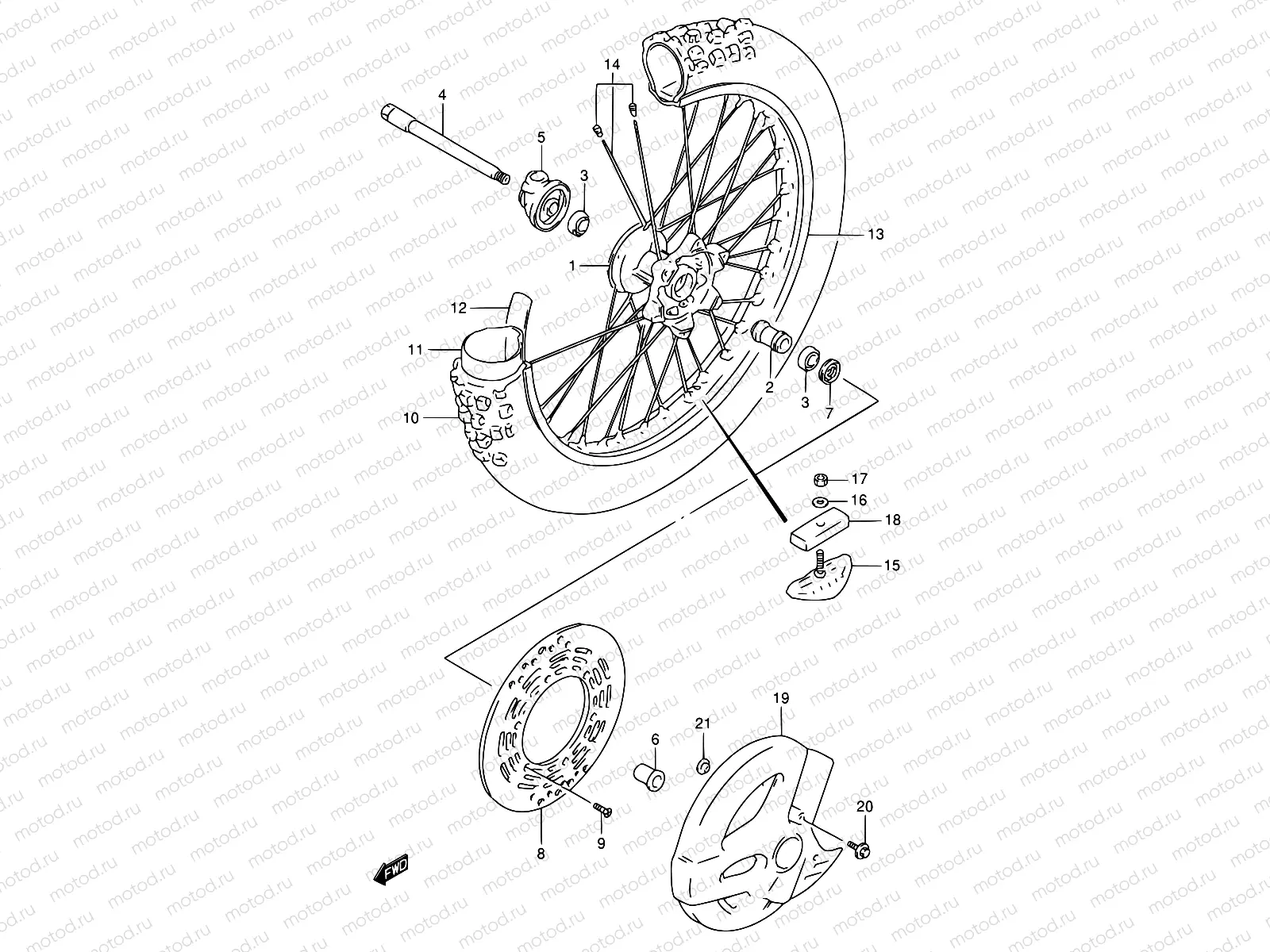 35 - FRONT WHEEL
